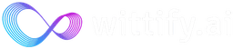 Wittify AI Logo - Horizontal - Transparent - Dark Background