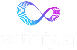 Wittify AI Logo - Vertical - Transparent - Dark Background